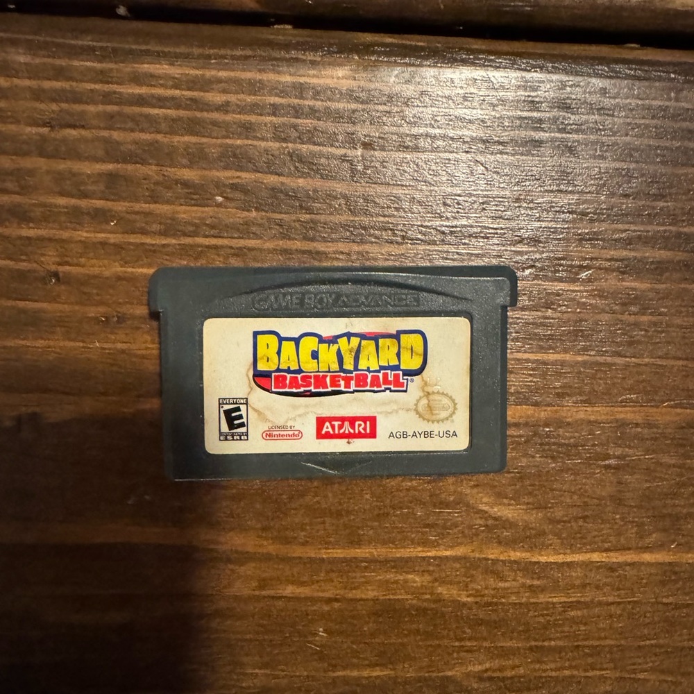 Nintendo Gameboy game Backyard Basketball